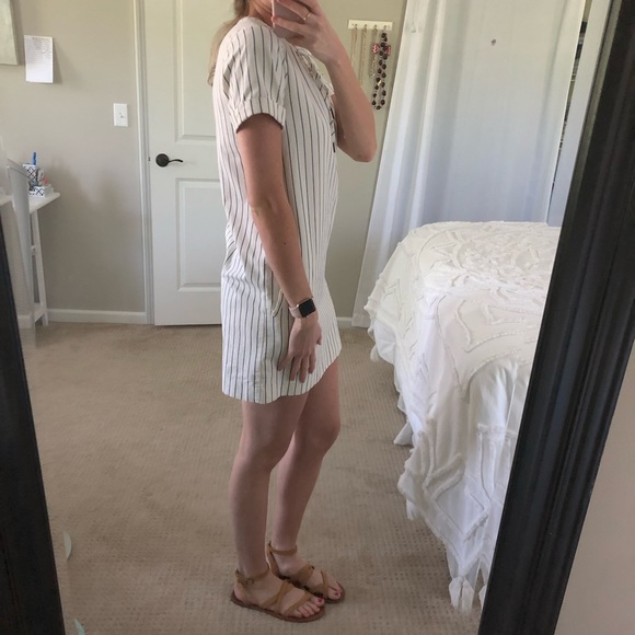 Madwell Blue & White Stripe Dress - Picture 2 of 6